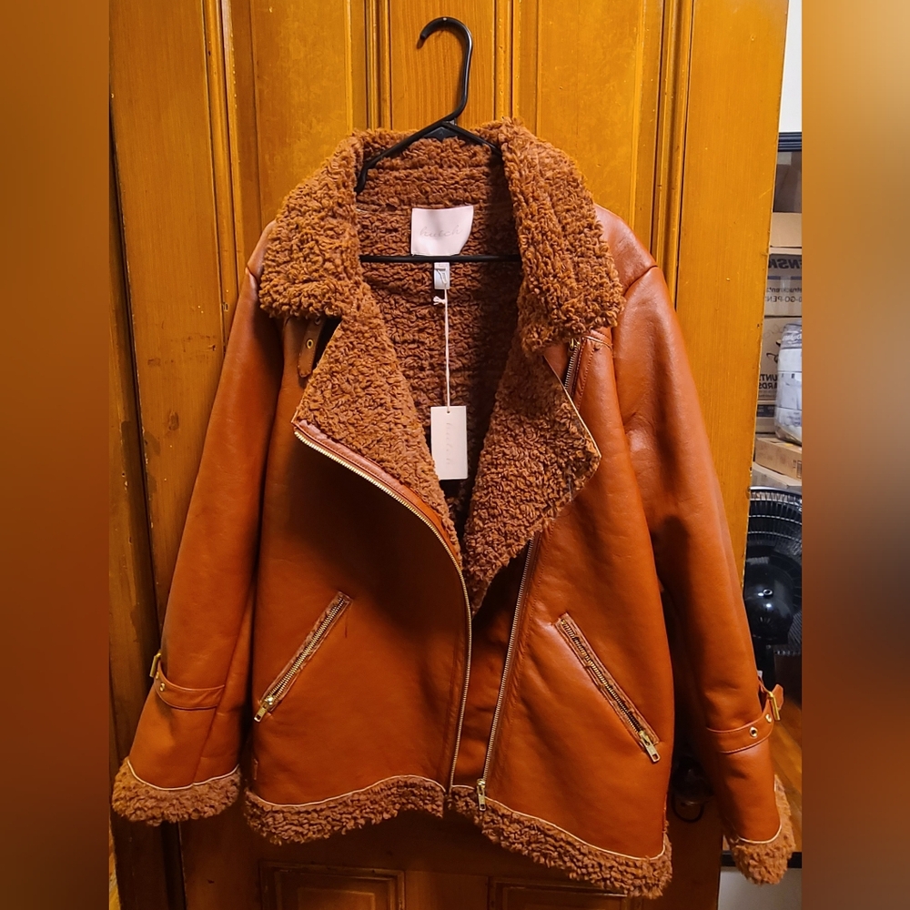 Hutch Rhys Sherpa Moto Jacket - Picture 3 of 13
